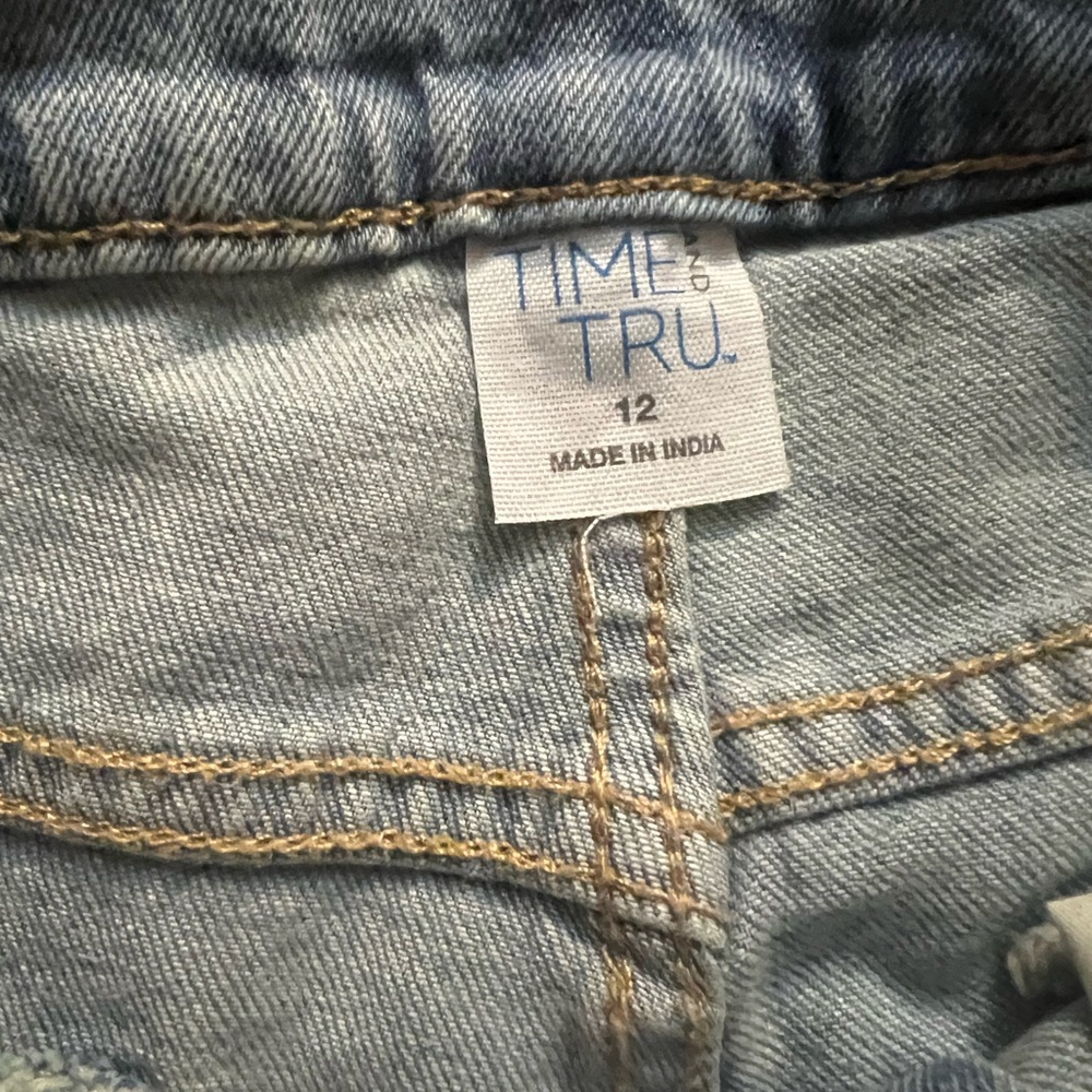 Time and Tru Women's Light Blue Jeans with Dark Blue Stripe - Picture 3 of 4